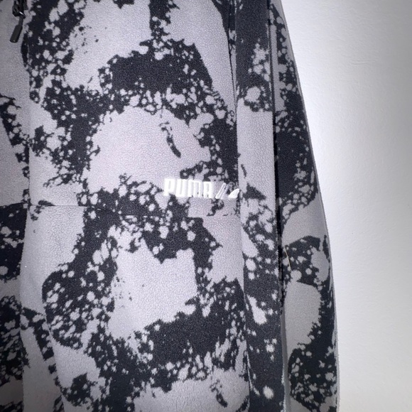 Puma Polarfleece Half Zip Black Gray Men’s Large - Picture 9 of 16